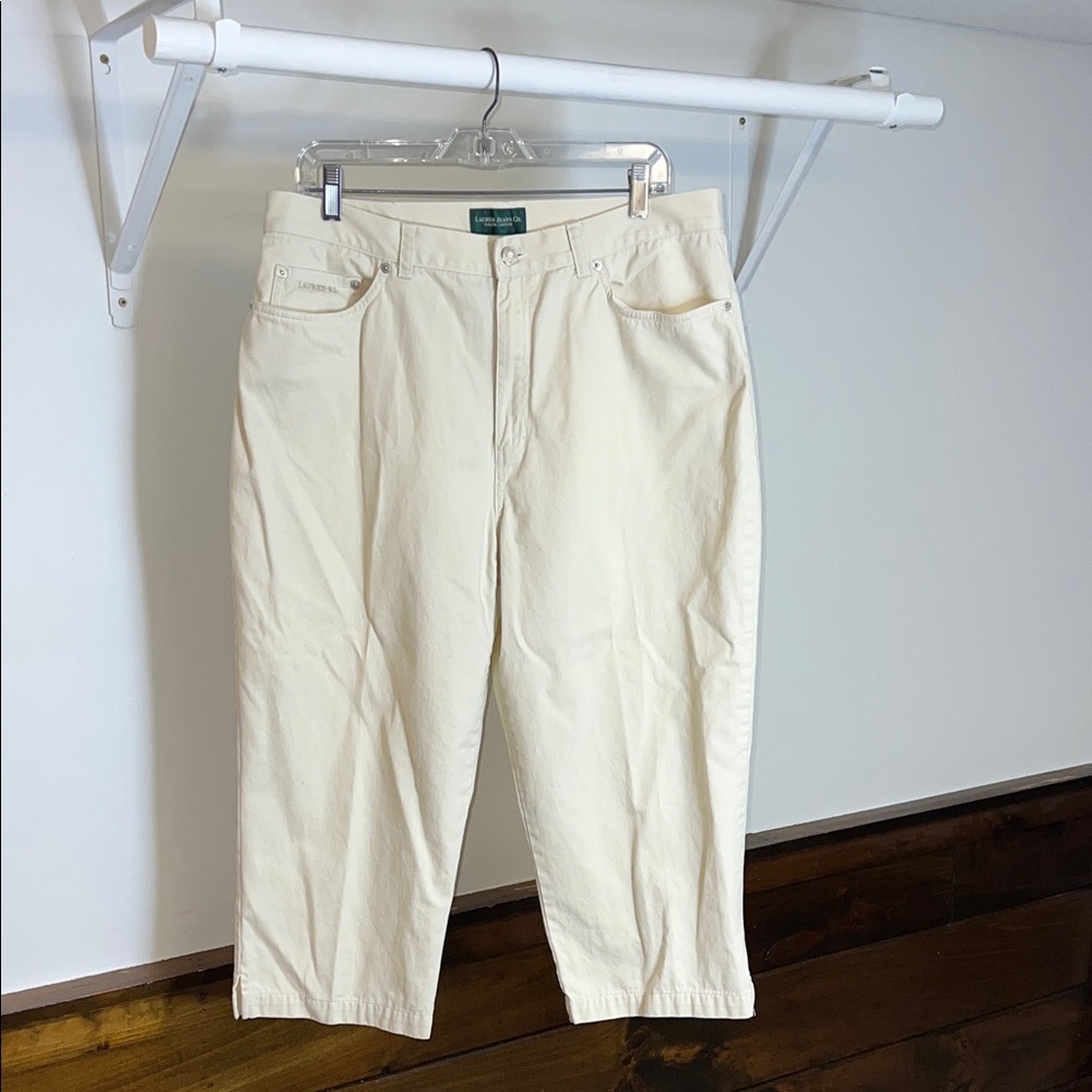 Ralph Lauren Cream Capri Pants- 16